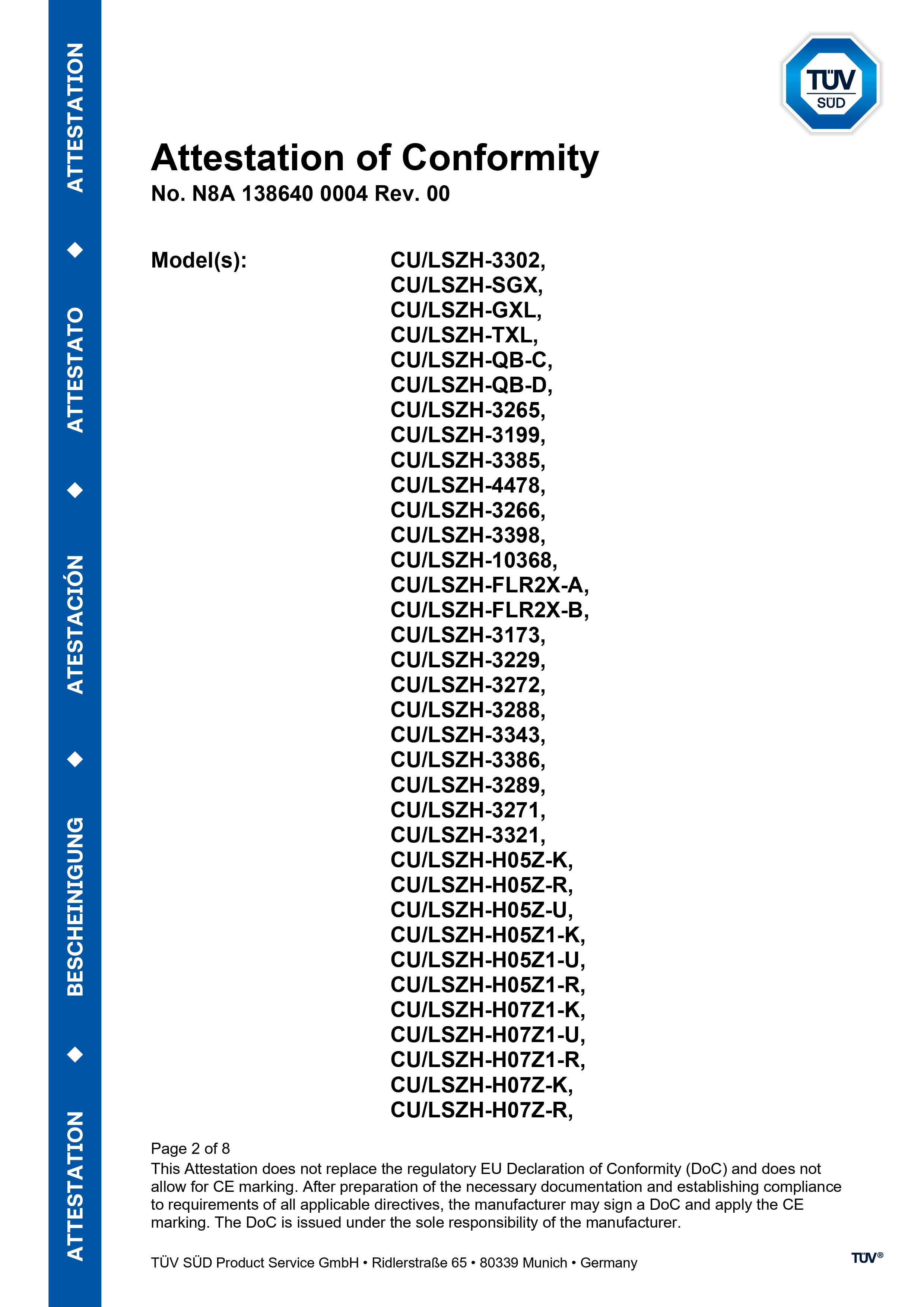 CE No. N8A 138640 0004 XLPE WIRE&CABLE(pic3)