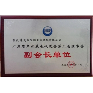 TRIUMPH CABLE CO.,Ltd. won the vice president unit of the third council of Guangdong Industrial Deve