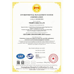 ISO 14001:2015-Triumph Cable