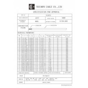 UL3271 | TRIUMPH CABLE-Technical Data Sheet