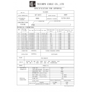 UL3385 | TRIUMPH CABLE-Technical Data Sheet